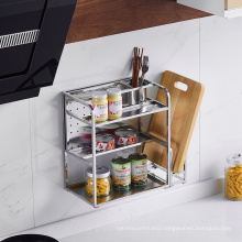 Kitchen Chopping Board Rack Storage Rack Stainless Steel Spice Rack GFR-379